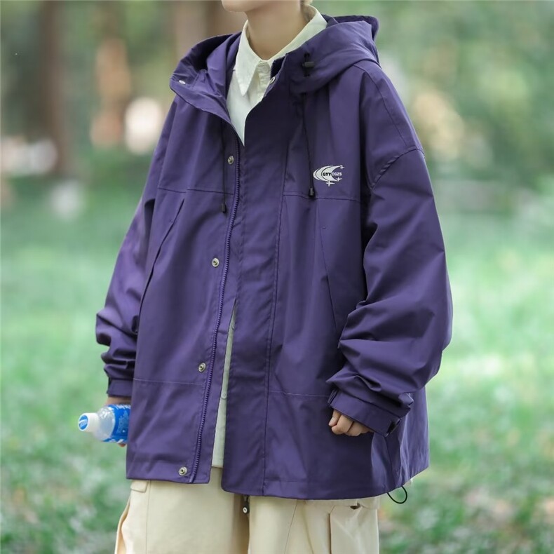 2024冲锋衣外套男春秋潮牌户外机能工装男生风衣夹克W5291-P65,男装夹克,星座412-2