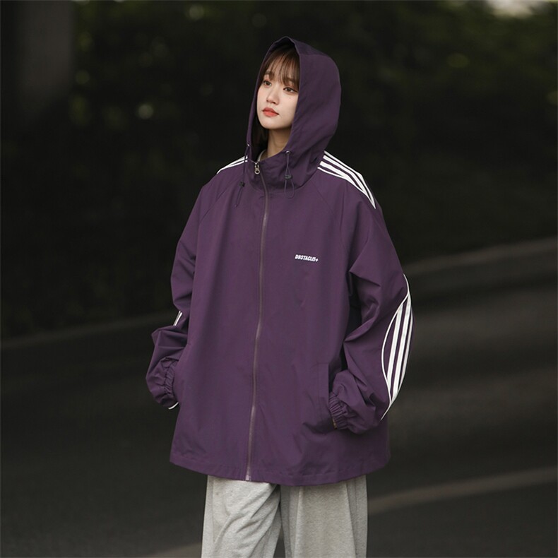 815A-JK92782-P70特美式三条杠外套秋装冲锋衣休闲夹克女中性风,男装夹克,星座815A