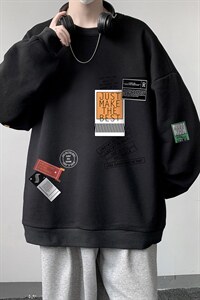 圆领卫衣男大码加厚加绒长袖t恤男S6121-P28 加绒款-P33图片