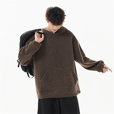 YK86122-P70聚酯纤维78.3%锦纶21.7%秋季新款港风针织卫衣，男装卫衣，电商A086-1