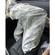 特批P40无差价夏季扎染脏脏裤冰丝褶皱工装裤垂感阔腿长裤男K1448，男装休闲裤，电商A001-1
