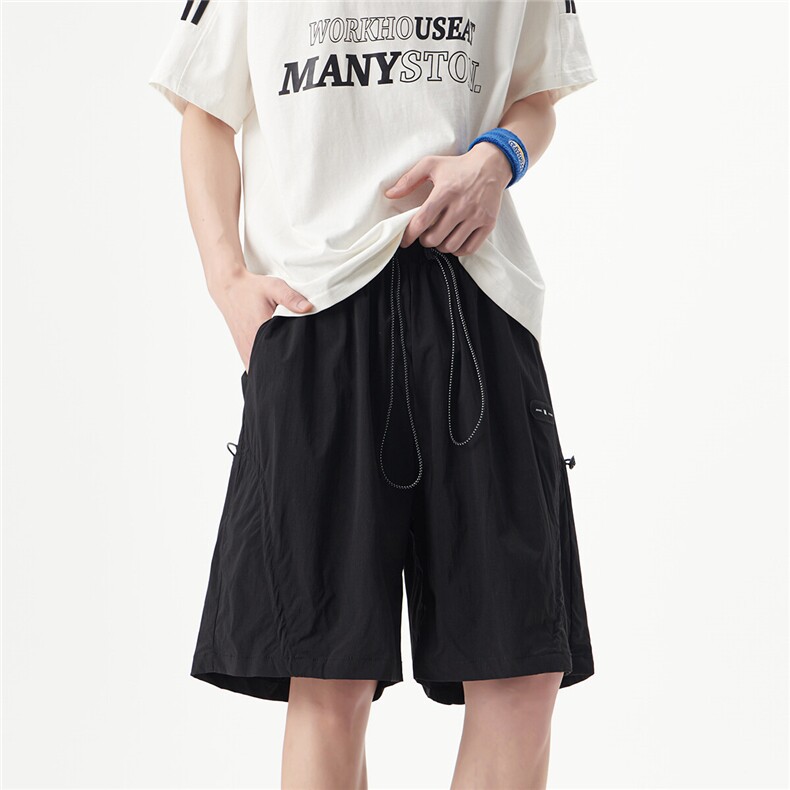 DK2512-特P28控48宽松五分裤夏季男士休闲短裤100聚酯纤维,男装牛仔裤,电商B370