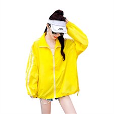 2021年时尚气质百搭夏季防晒潮流显瘦拉链长袖外套，女装防晒衣，艾尚靓装