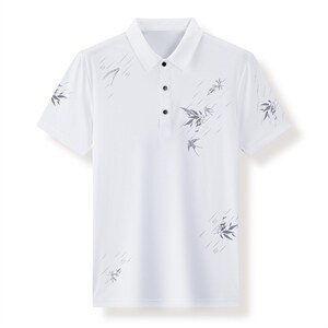 夏季新款男士翻领短袖t恤中年有领男装上衣服休闲POLO衫图片