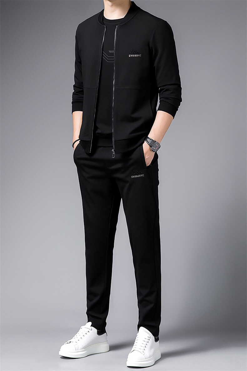SA9615-3钱塘2020-2中青年男士百搭时尚休闲冬季卫衣套装P243,男装休闲套装,钱塘207-2