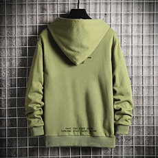 WY2120-P40加绒P45纯连帽卫衣男大码运动帽衫宽松薄外套，男装卫衣，电商A040A