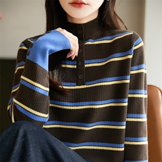 2025年秋季时尚百搭通勤简约休闲羊毛衫，女装针织衫/毛衣，暖圣羊羊绒