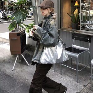 现货水洗解构垫肩牛仔外套男女款黄泥复古重磅夹克网图JK2293-P80图片