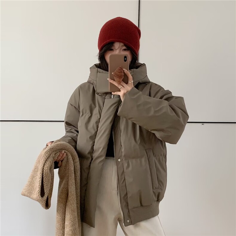 M801-P103 冬季加厚男款棉服保暖冬装宽松百搭棉衣面包服外套图片