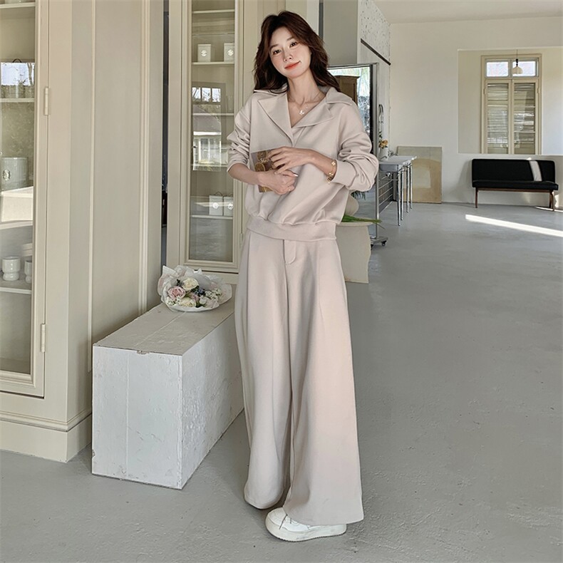 【现货新品】卫衣阔腿裤套装2C105-2501-P165-K228,女装套装/套裙,2C105