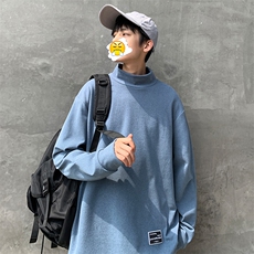 德绒双面绒保暖打底衫男春秋新款高领休闲内搭BT0603-P35，男装T恤，星座717