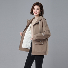 749款棉衣外套宽松加厚加绒保暖新品，女装棉衣/棉服，秋牧寒烟