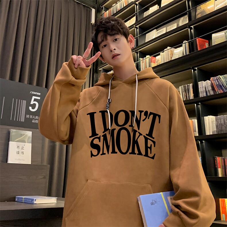 已注册港风抖音直播得物品质宽松麂皮绒连帽卫衣W6015P48,男装卫衣,电商C408-1(原B339-1)