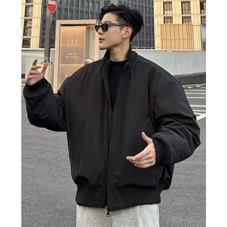 网图慎用加厚夹棉夹克双开拉链防水潮牌棉衣外套M2527-P78,男装夹克,星座1213