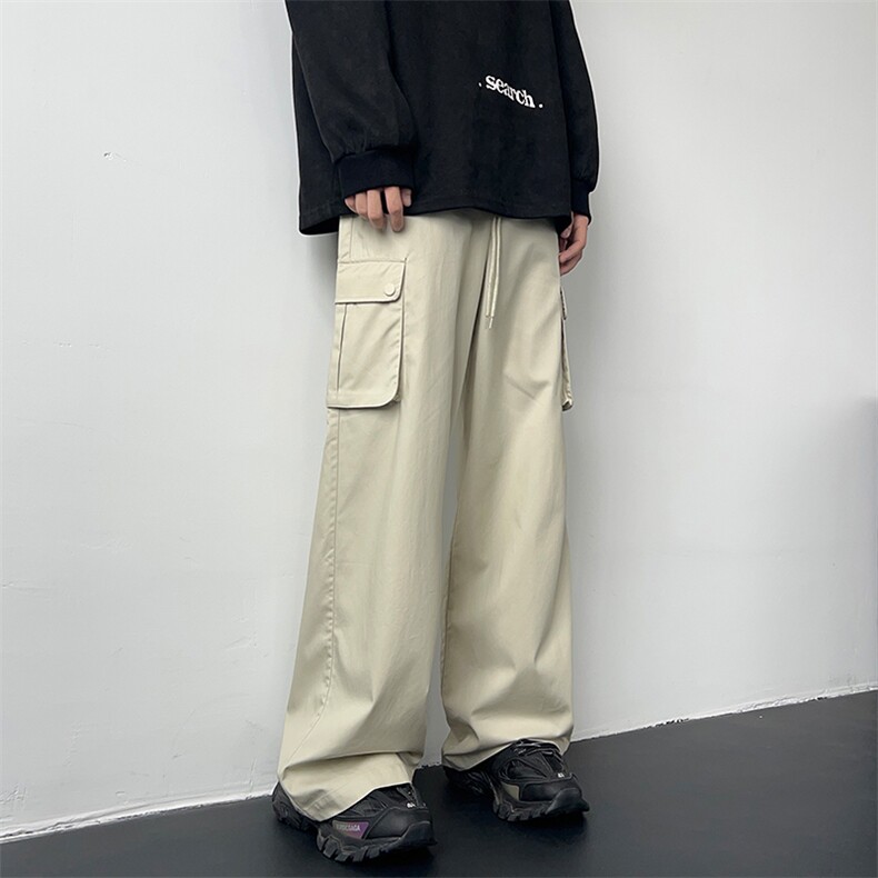 美式复古休闲多口袋工装裤男女5宽松直筒休闲裤XZ211-1-K2340-P60,男装工装外套,星座211-1