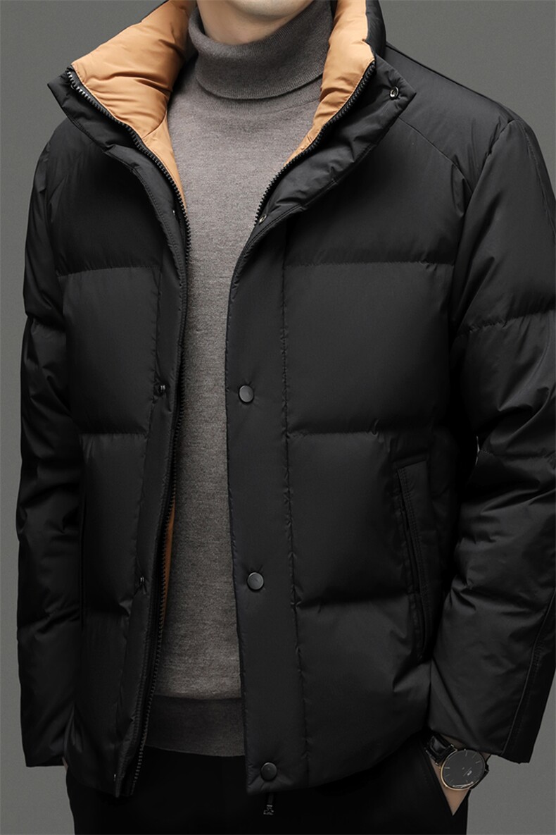 CSYR93392钱塘2020-2冬季厚款商务休闲立领中年男士羽绒服P245,男装羽绒服,钱塘207-2