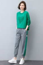 时尚休闲舒适卫衣套装女宽松显瘦运动服两件套，女装套装/套裙，依恋蒂丝