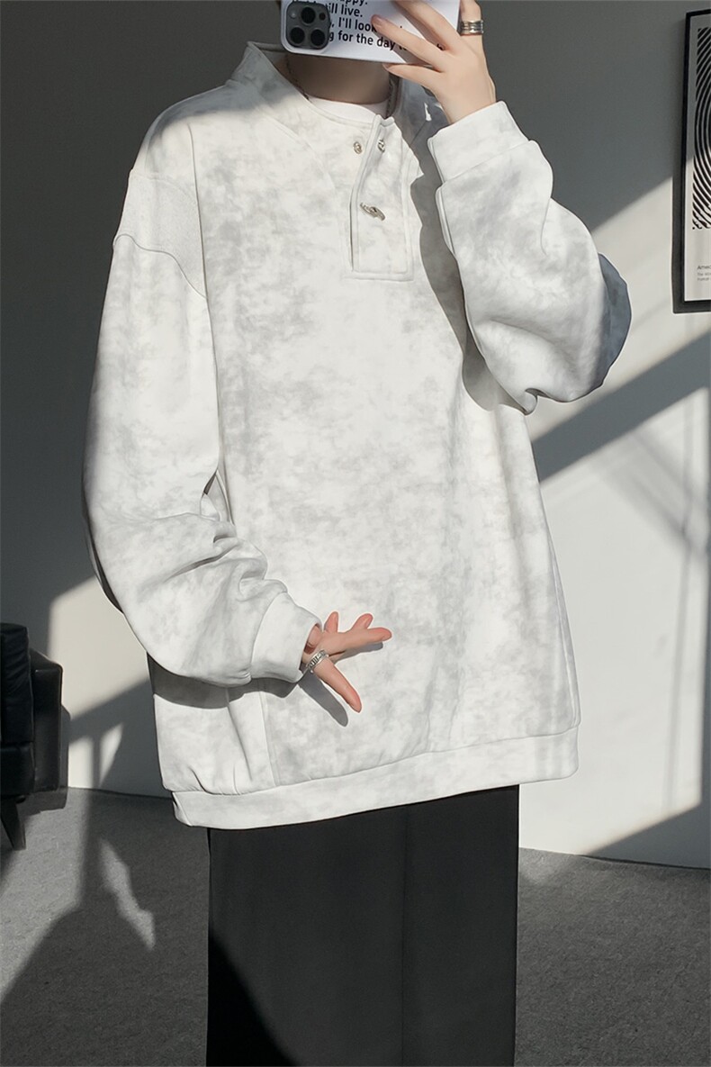 WY10175特P42现货春季新款螺纹拼接高质量连帽大码卫衣上衣男,男装卫衣,电商A059