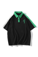 夏上新时尚撞色翻领Polo衫拼接牙刷绣半袖T恤男女626-P35控价58，男装Polo衫，电商A441
