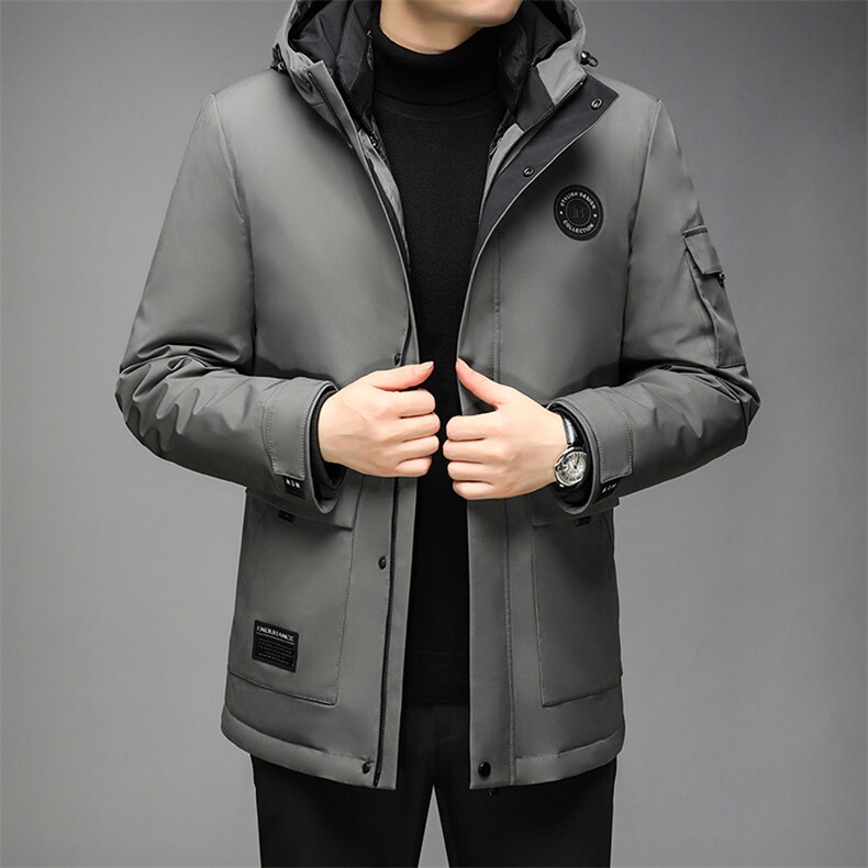 新款冬季脱卸内胆鹅绒羽绒服中年男冬装外套爸爸装GSNA21303-P385图片