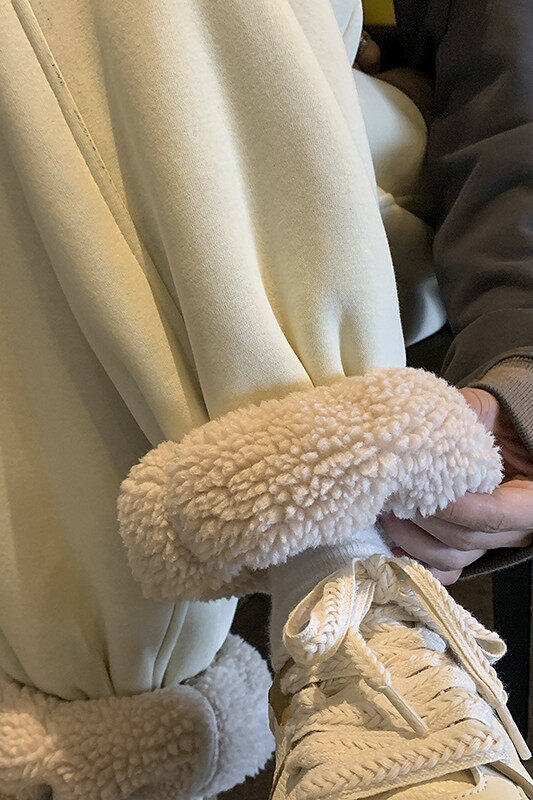 冬季羊羔毛加绒加厚束脚卫裤现货深度库存XZ604-K101-P60控78,男装休闲裤,星座604