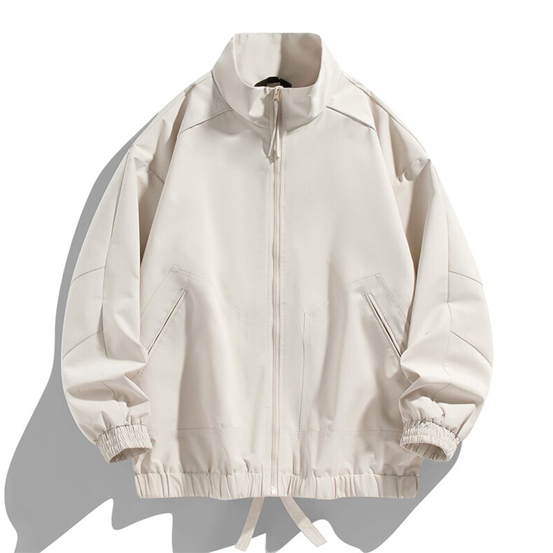 新款中性风户外夹克男立领纯色上衣冲锋衣外套DSA157B-JK7822-P60,男装夹克,电商A157B