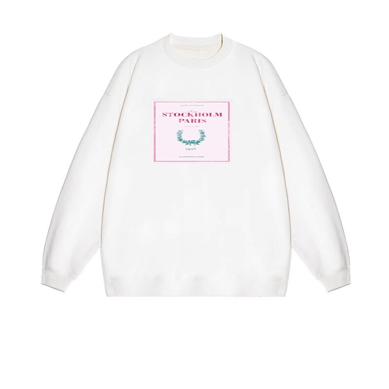 2025年秋季套头长袖提花时尚百搭通勤简约休闲，女装卫衣/绒衫，花可