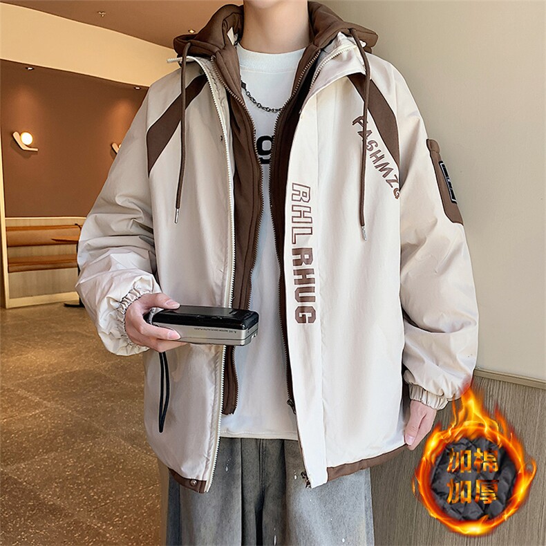 冬季宽松/连帽休闲外套潮加厚棉衣XZ102B-1M2568-P110,男装棉衣,星座102B-1