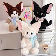 跑跑德文卷毛猫玩偶猫咪公仔背包送女生抱枕娃娃毛绒玩具生日礼物