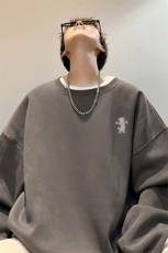 内景新款秋冬日系大码圆领卫衣男潮宽松打底衫WY00395/P35加绒P45，男装卫衣，电商B316