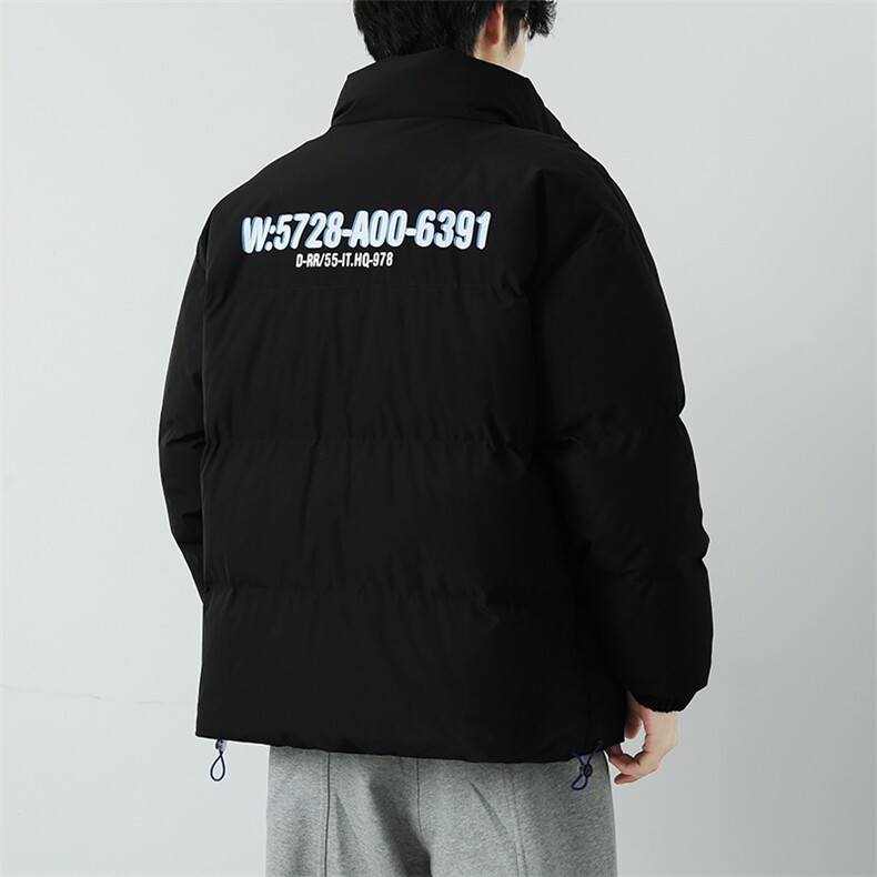 新款男百搭设计感纯色情侣日系无影墙棉衣M068B-P90控148,男装棉衣,星座717