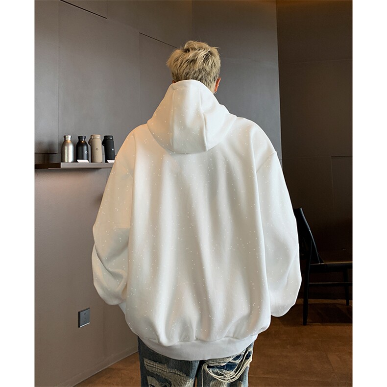 新款卫衣男生春秋款高领连帽外套满天星重磅2024新款秋季衣服WW25,男装卫衣,星座506