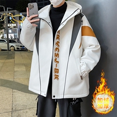 秋冬男式加绒加厚夹克男时尚潮流加厚棉衣男外套MY1685-P73，男装夹克，星座310B-3