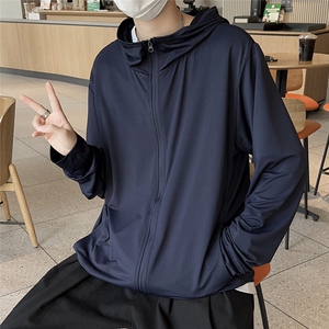 A404-P35夏季轻薄透气户外夹克防晒衣外套男款休闲宽松百搭上衣图片