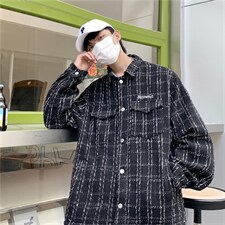 小香风夹克男潮流韩版休闲宽松外套春秋港风百搭上衣W3584-P58，男装夹克，星座512-2