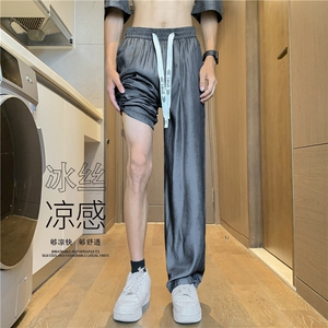 薄款冰丝裤可变色垂感西裤休闲裤XK189-P30图片