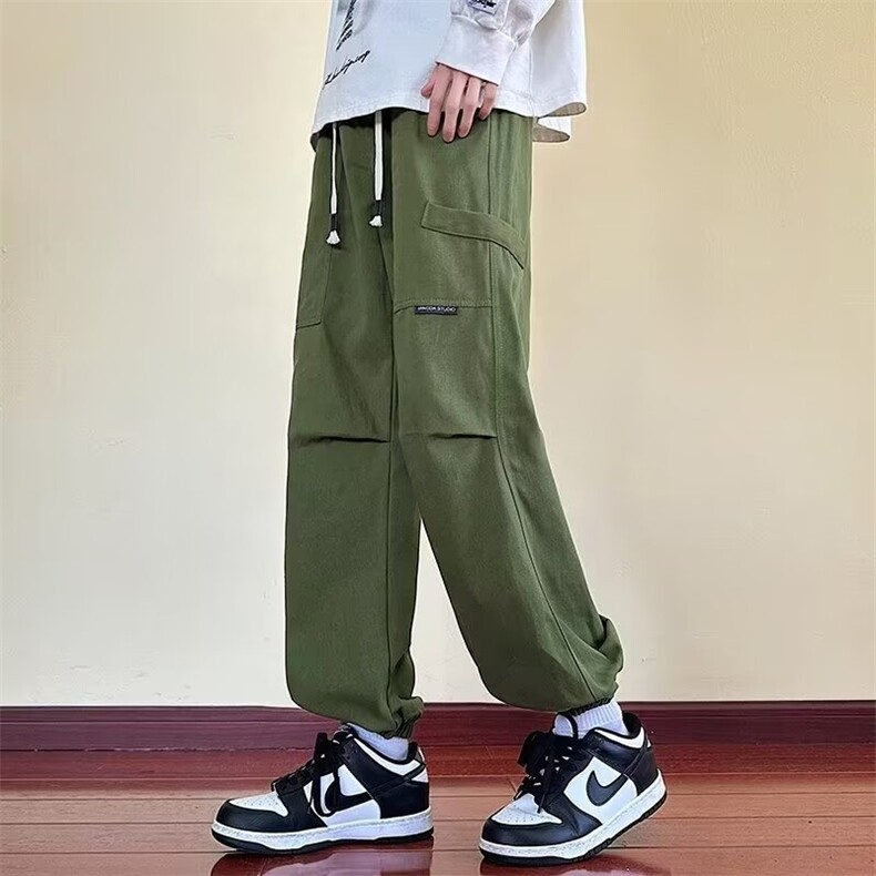 美式机能风工装裤子男士潮牌宽松青少年直筒休闲阔腿长裤K873/P50,男装工装外套,星座506