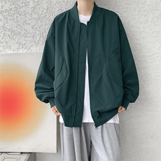 M-8XL春季棒球服外套男大码立领飞行员夹克潮牌休闲衣服JK001P65，男装夹克，电商B312