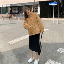 现货款软糯糯羊羔毛外套8148A浙宝100-Y559，女装棉衣/棉服，金十上