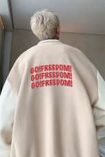 摇粒绒棒球服男大码开衫卫衣男夹克BF86338-P65，男装夹克，电商A040