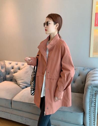 现货一手长风衣外套,女装风衣,格格依恋
