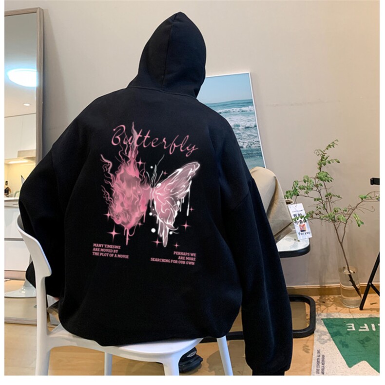 抖音供货、重磅360克现货加绒印花连帽卫衣HD019-1-LMWY44121-P40,男装卫衣,电商019-1