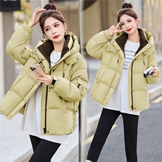 2025年冬季有帽不可拆90白鸭绒保暖，女装羽绒服，艾尚靓装