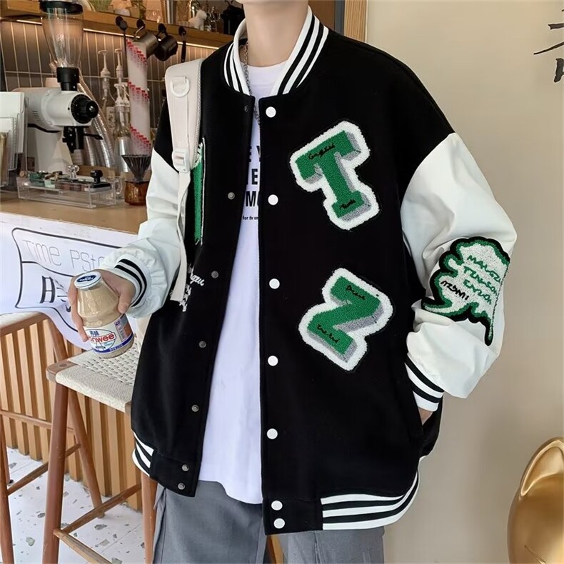 2023春秋季棒球服男美式ins潮牌外套百搭情侣款夹克W5484-P62,男装夹克,星座512-2
