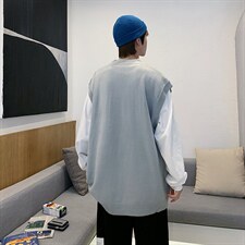 韩版潮青少年坎肩2023秋冬新款马甲男休闲时尚A161-2-MJ2211-P45，男装背心/马甲，电商A161-2