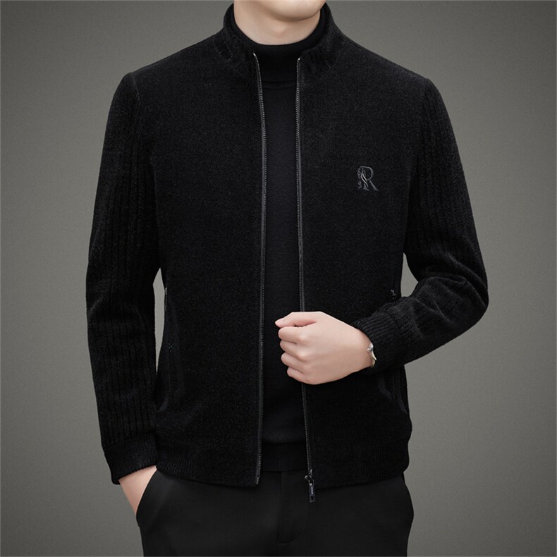 2023新款男士立领羽绒服中年商务休闲上衣冬季加厚保暖外套男装,男装羽绒服,电商B212（原钱塘6029）