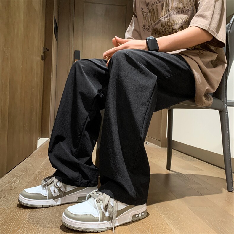 裤子夏季薄款休闲长裤潮牌速干男款运动裤冰丝男裤7011批32,男装休闲裤,星座718-1