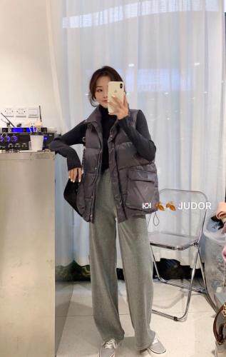 现货冬季韩版简约羽绒马甲，女装马夹，涵美人