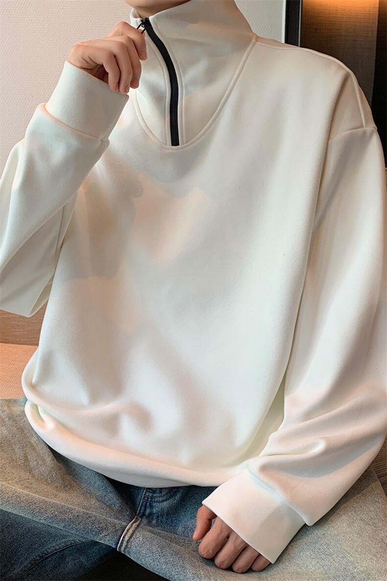 秋季半开衫卫衣男潮流时尚休闲卫衣打底衫WY750-P40,男装T恤,星座210-1