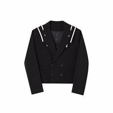 新款青年休闲炸街西服潮流设计感通勤职业风外套男A345-180-P135，男装西服，电商A345